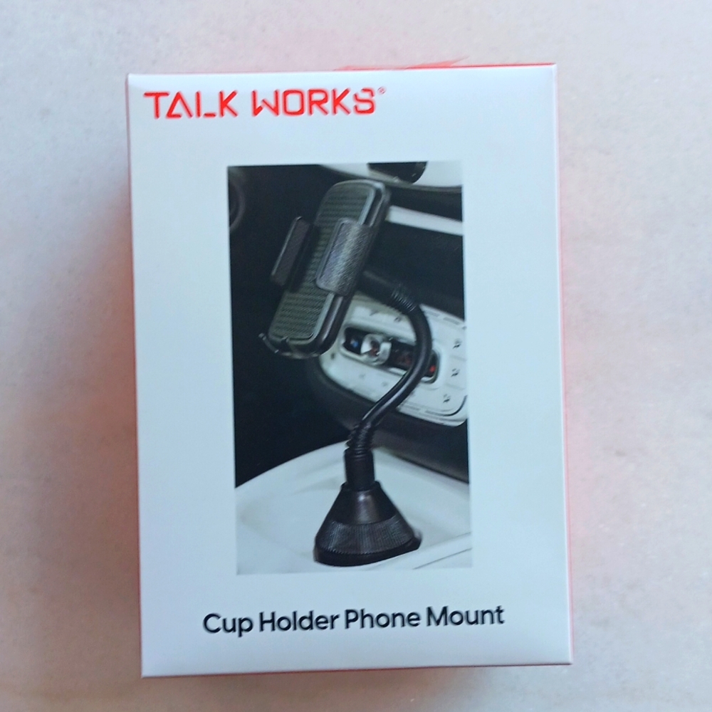 Talk works cup holder phone mount
